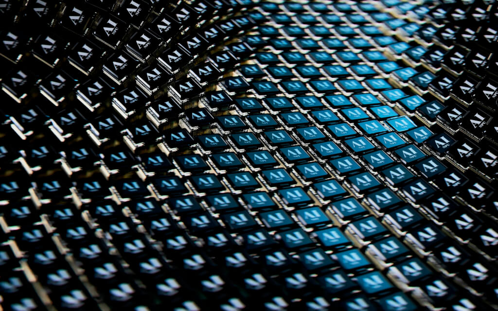 AI chip background