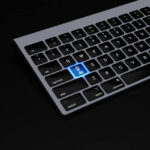 AI chatbot on keyboard